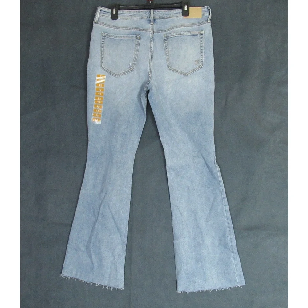 Seven7 Jeans Womens Size 12 Blue Felicity High Rise Slim Flare Enchanted NWT